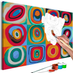 Maalimine numbrite j&auml;rgi Artgeist Colourful Rings MA_0259, mitmev&auml;rviline, 60 x 40 cm