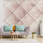 Fototapeet Artgeist Perfect Cuts - Geometric Symmetrical Tiled Pattern With Pattern, 70 cm x 100 cm
