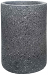 Lillepott Besk, klaaskiud, 40 cm x 40 cm, &Oslash; 40 cm, tumehall v.