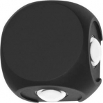 &Otilde;ue seinavalgusti Italux Porso, 1W, LED, IP54, must v., 8 cm x 6 cm