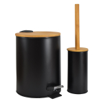 Pr&uuml;gikast ja WC-hari Sepio, pruun v./must v., 5 l, 26 cm x 20.5 cm, 2 tk