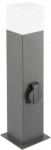 Vabalt seisev v&auml;lisvalgusti GTV Largo, 15W, E27, IP44, hall v., 8 cm x 50 cm