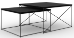 Kohvilaudade komplekt ADRK Licco 2in1, must v., 65 - 75 cm, 2 tk