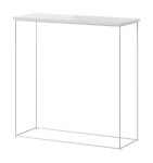 Konsoollaud ADRK Milan, l&auml;bipaistev v./valge v., 30 cm x 80 cm x 80 cm