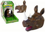N&auml;punukud, ninasarvik Lean Toys Animal World, 8.5 cm, pruunikas