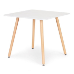 S&ouml;&ouml;gilaud ModernHome, valge v., 80 cm x 80 cm x 73 cm