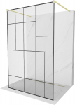 Du&scaron;isein Mexen Kioto Walk-in, 120 cm x 200 cm, brushed gold
