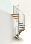 Keerdtrepp Minka Spiral Smart, 120 cm x 305.5 cm