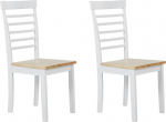 Toolide komplekt Beliani Battersby, matt, pruun v./valge v., 40 cm x 40 cm x 94 cm, 2 tk