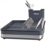 N&otilde;udekuivatusrest Vileda Easy Kitchen, 36.6 cm x 30 cm x 13.1 cm, plastik/roostevaba teras, hall v.