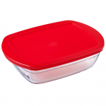 Klaasn&otilde;ud Ocuisine, l&auml;bipaistev v./punane v., 23 cm x 15 cm, 1.1 l