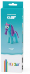 Savi Hey Clay Rainy Unicorn, 0.11 kg, sinine v./valge v./must v., 3 tk