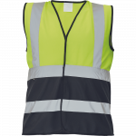 Vest universaalne Cerva Lynx Duo HV, must/kollane, M suurus