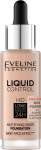 Vedel jumestuskreem Eveline Liquid Control HD Mattifying Drops, ivory beige v., 003, 32 ml