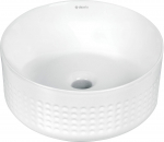 Vannitoa kraanikauss Deante Silia Hexa, keraamiline, 36 cm x 36 cm x 18 cm, valge