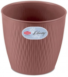 Lillepott Stefanplast Liberty, plastik, pruun v.