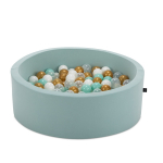 Pallimeri Kalune Design Bubble Pops, ⌀ 85 cm, 200 tk, kuldne v. valge v.