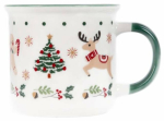 J&otilde;ulutass Homla Unis 711152, valge v./roheline v., 0.4 l