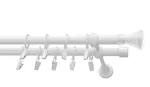 Kardinapuu komplekt Karpol Olimp Monaco, 150 cm, &Oslash; 19 mm, valge v.
