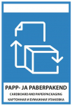 Hoiatuskleebis CARDBOARD-AND PAPERPACKAGING, 21 cm x 15 cm