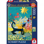 Pusle Schmidt Rosina Wachtmeister Cat In S Sea Of Flowers, 69.3 cm x 49.3 cm, 1000 tk, mitmev&auml;rviline