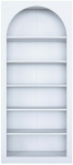 Raamaturiiul Kalune Design HC116 - 3142, valge v., 180 cm x 80 cm x 31.5 cm