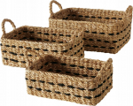 Korvide komplekt, esemete hoidmiseks Boltze Bokar, pruun v./must v., 38 x 26 x 20.5 cm