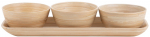 Serveerimiskomplekt Present Time Puro, 300 ml, 36 cm x 6 cm, &Oslash; 12 cm, pruun v., bambus