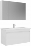 Vannitoa m&ouml;&ouml;bli komplekt Kalune Design Arno, valge v., 45 cm x 100 cm x 52 cm
