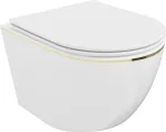 Kahjustatud pakendiga toode. WC-pott, seinapealne Mexen Lena Rimless, kaanega, 360 mm x 480 mm