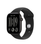 Nutikell Apple Watch Series 12 GPS 46mm MJEK4ET/A, black alumiiniumist korpus koos black sportrihmaga - S/M