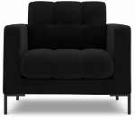 Tugitool Cosmopolitan Design Velvet Bali, must v., 96 cm x 87 cm x 75 cm