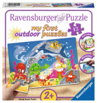 Pusle Ravensburger My first outdoor puzzles - Underwater Fun 05610, 25 cm x 18 cm, 12 tk, mitmev&auml;rviline