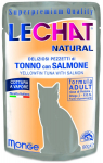 Kassi m&auml;rgtoit Monge LeChat Natural Pouches, l&otilde;he/tuunikala, 0.08 kg