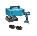 Akukruvikeeraja-trell koos akuga Makita DHP485RFJ, 18 V, 3 Ah