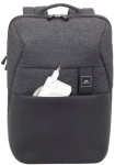 S&uuml;learvuti seljakott Rivacase Melange MacBook Pro And Ultrabook Backpack, must v., 15.6"