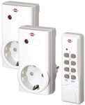 Pesa Brennenstuhl 1507150, maandusega, kaugjuhtimisega, IP20, valge, 2 tk