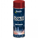 Aerosoolv&auml;rv Bostik Super Color Universal, tavaline, rubiinipunane (ruby red; r-3003), 0.4 l