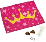 Laste m&auml;nguv&auml;ljaku tarvik, lipp 4IQ Princess Flag, 55 cm, roosa v.