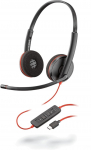 Juhtmega k&otilde;rvaklapid Plantronics Blackwire 3220 Duo, must v.