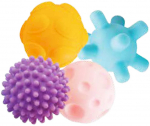 Arendav m&auml;ng Smily Play Sensory Balls, mitmev&auml;rviline, 4 tk