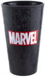Tass Paladone Marvel Logo Glass, must v., 400 ml