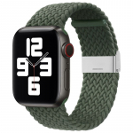 Rihmad iLike, Braided Fabric Strap Apple Watch 38/40/41mm, roheline v.