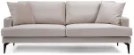 Diivan Hanah Home Papira 560ARE1363, hele pruun v., 175 x 90 cm x 88 cm