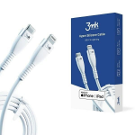 Kaabel 3MK HyperSilicone MFI 3M003277-0 USB Type-C, Lightning, 1 m, valge v.