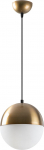 Valgusti rippuv Opviq Bastos 2101 584TTM1179, E27, 1 x 40 W, valge v./pronks v.