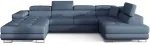 Nurgadiivan Rodrigo Solid 77, sinine v., parem, 202 x 345 cm x 90 cm