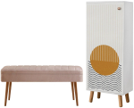 Esiku m&ouml;&ouml;blikomplekt Kalune Design Vegas White 949 - 0900, sise, valge v.