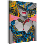 Maalimine numbrite j&auml;rgi Artgeist Snake Goddess MA_0705, mitmev&auml;rviline, 40 x 60 cm