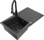 K&ouml;&ouml;givalamu koos kraaniga Mexen Cesar Elia, vaik/graniit, 77.5 cm x 47 cm x 20 cm, must